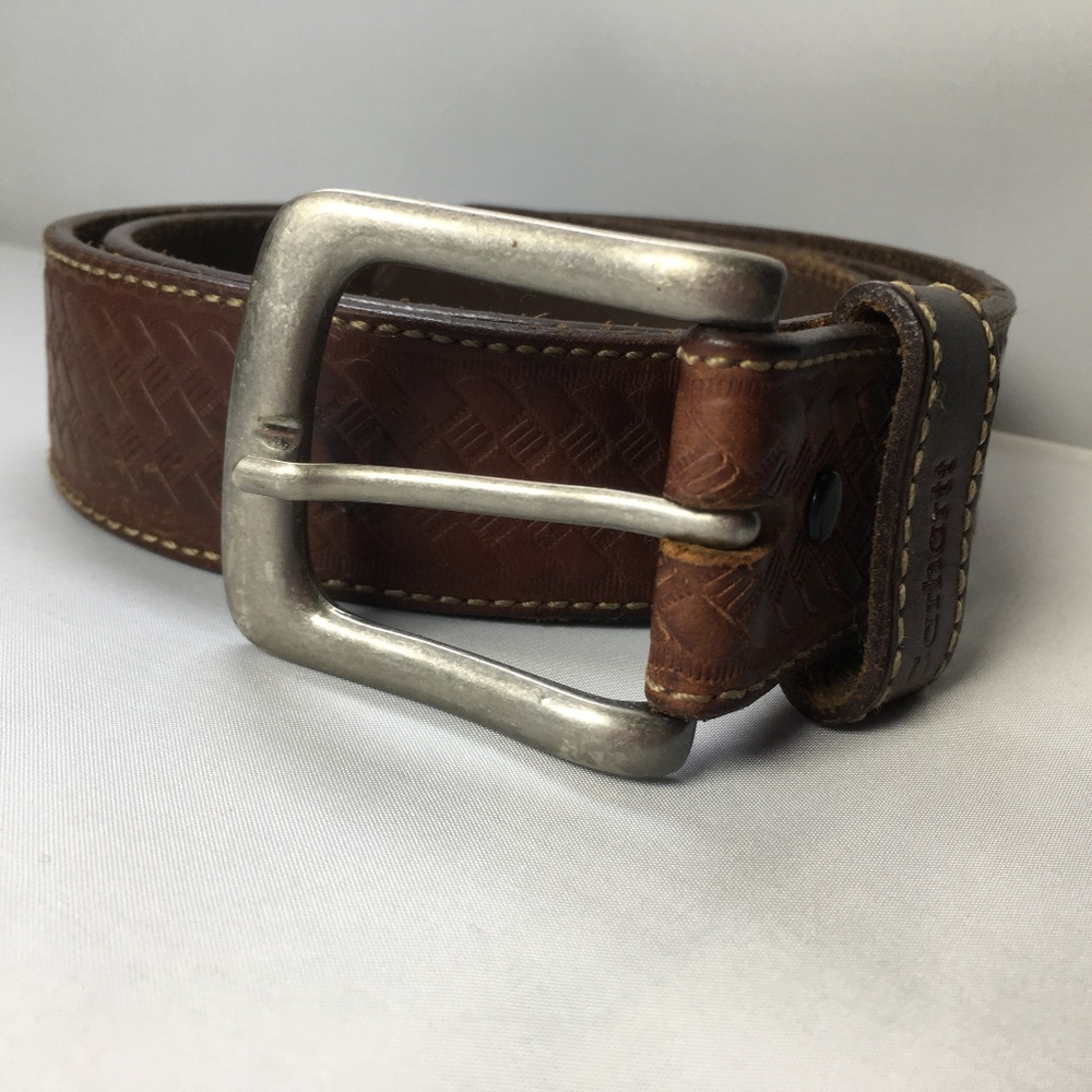 Rugged Carrhartt men's leather belt size 36